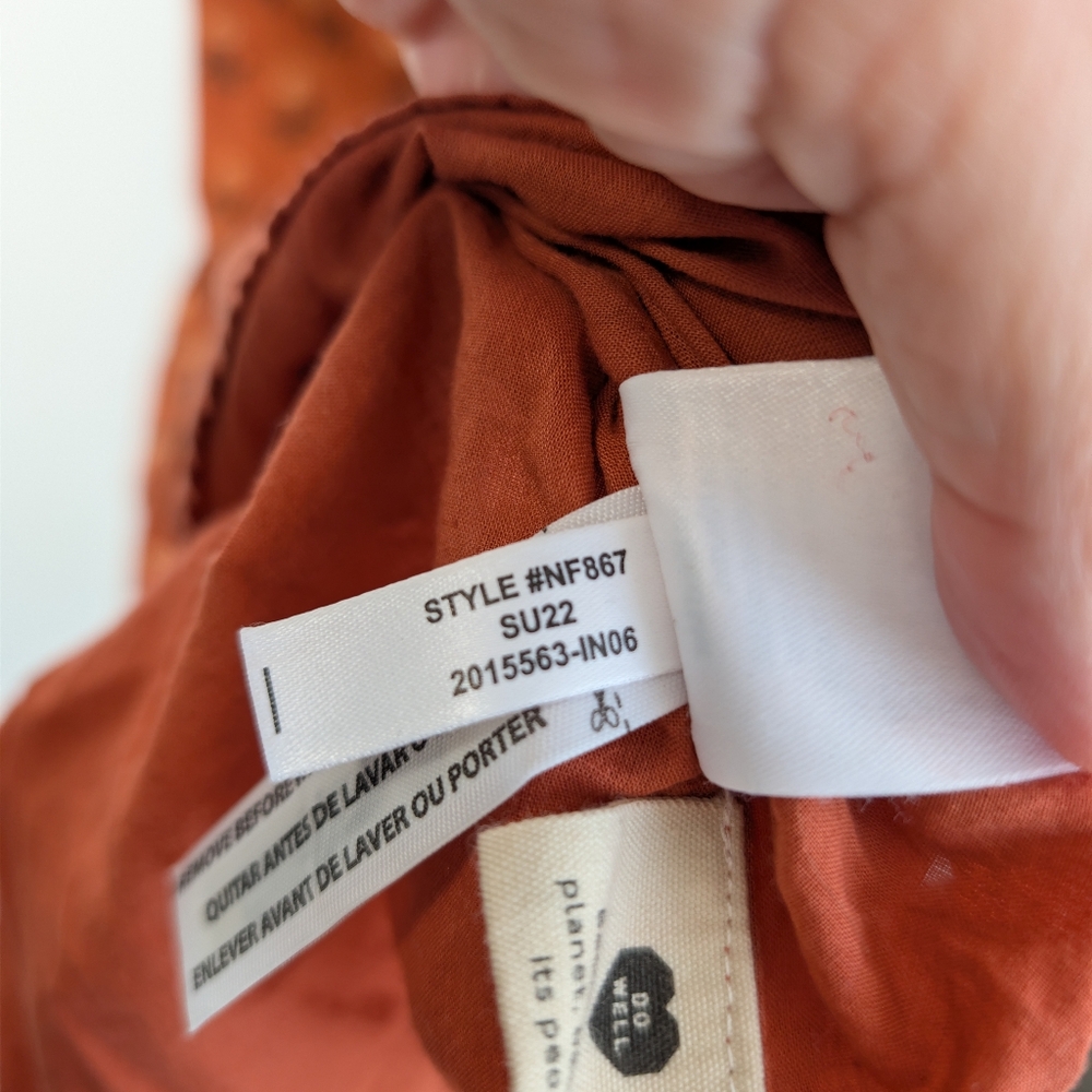 Madewell Ruffle-Strap Tiered Midi Dress In Wild Calendula Block-Print - Picture 10 of 10